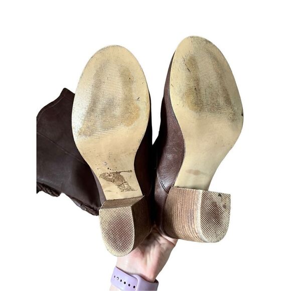 STEVE MADDEN Turnerr Brown Leather High Heeled Boot size 8.5 - Picture 8 of 15